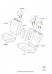 Обивка задних сидений (Кожа Extended Oxford (M-L), Кожа Oxford Windsor)