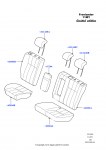 Обивка задних сидений (Freelander 2 11MY Limited Edition)
