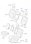 Обивка задних сидений (Perf Windsor Leather/Suede, Версия — Core, Без спортивн.звука системы выпуска)