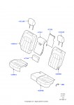 Обивка задних сидений (Полуанилиновая перфорированная кожа, Версия — Core, Без спортивн.звука системы выпуска)