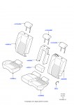 Обивка задних сидений (Перфорированная кожа Taurus, Страна изготовления — Бразилия, 60/40,салазки,сквозн.размещ.грузов)