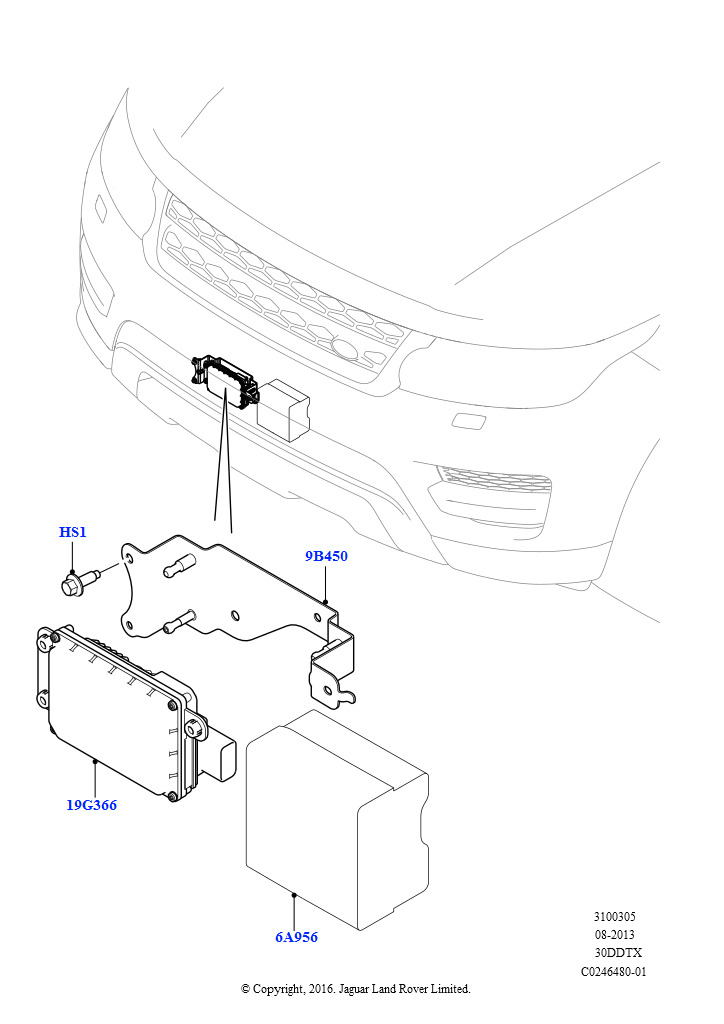 Схема - ОПОРНЫЙ КРОНШТЕЙН ДАТЧИКА