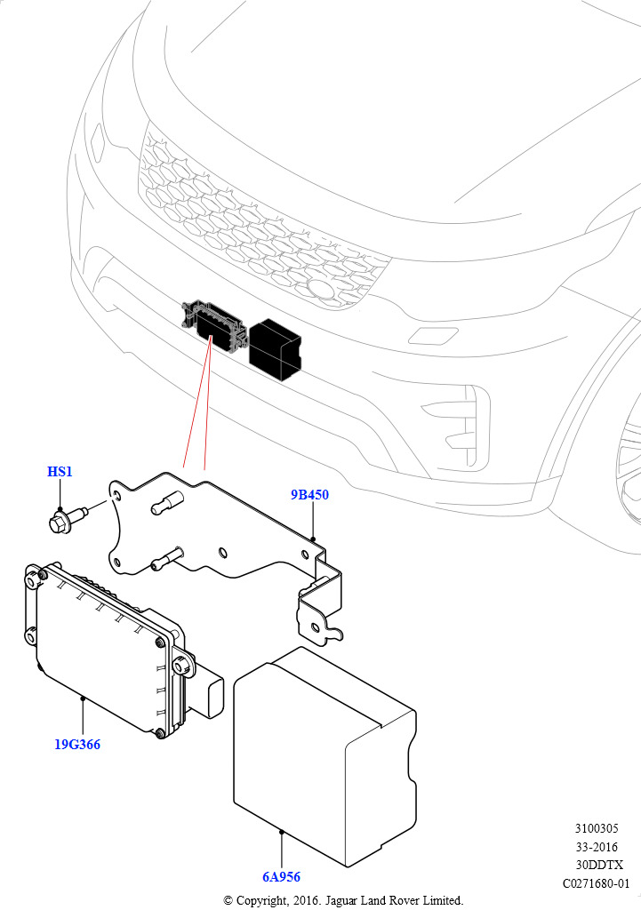 Схема - ОПОРНЫЙ КРОНШТЕЙН ДАТЧИКА