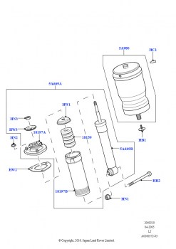 Задние пружины и амортизаторы (Без бронирования)
