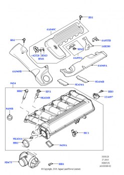 Впускной коллектор (M57 D30 3.0 дизель)