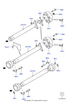 Передняя ведущая полуось (Коленчатый вал)