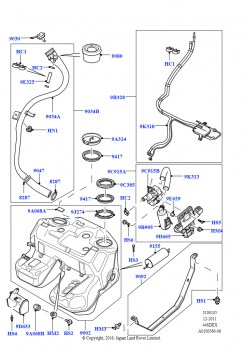 Топл. бак и сопутствующие эле. (M62 B44 4.4 V8 бензин, Без бронирования)