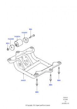 Опора коробки передач (M62 B44 4.4 V8 бензин, M57 D30 3.0 дизель)