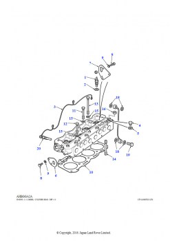 Компоненты головки блока цилиндров (2,5 л 4 цил. безнадд. L/R дизель)