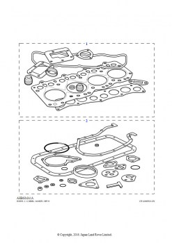 Прокладки (2,5 л 4 цил. безнадд. L/R дизель)