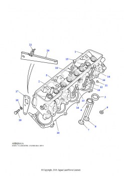 Головка цилиндров (3,5 л V8 сдвоенный карбюратор, бензин)