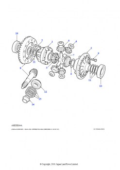 Корончатое колесо и шестерня - 4 шестерни (110