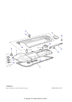 Крышка головки цилиндров (2,8 л 6 цил. BMW M52 бензин)