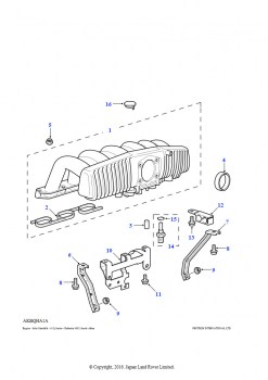 Впускной коллектор (2,8 л 6 цил. BMW M52 бензин)