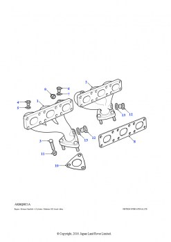 Выпускной коллектор (2,8 л 6 цил. BMW M52 бензин)