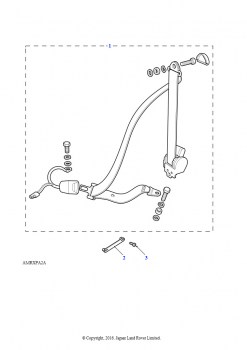 Ремень безопасности в сборе - передний (4,0 л V8 EFI бензин, 50 LE)