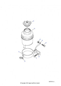 Резервуар рулевого усилителя (С бензиновыми двигателями, С усилителем руля)