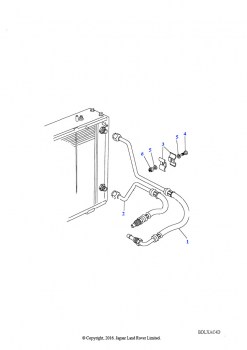 Шланги маслоохладителя (TDi дизель Turbo LR, 2.5L TDi)