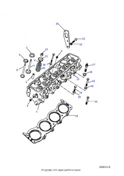 Головка цилиндров (V8, EFI, бензин)