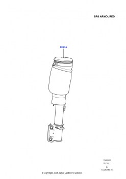 Стойки и пружины передней подвески (4085 KG GVM, Бронирование уровня B6)