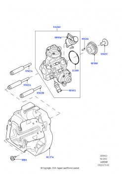 Топл.насос выс.давл.-дизель (4.4L DOHC DITC V8 Diesel)