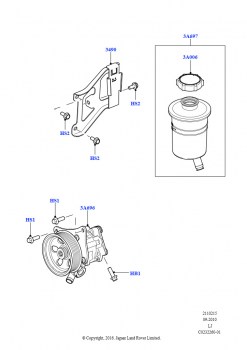 Опора насоса усилит.рул.упр. (4.4L DOHC DITC V8 Diesel)