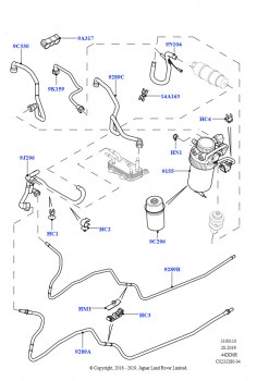 Топливные магистрали (4.4L DOHC DITC V8 Diesel)