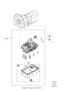 Блок клап.-гл.блок упр.и сервобл. (3.0L DOHC GDI SC V6 БЕНЗИНОВЫЙ, 8-ступенч.авто.кор.пер.ZF 8HP70 4WD, 4.4L DOHC DITC V8 Diesel, 8-ступенч.авто.кор.пер.ZF 8HP70 4WD, Дизельный 3,0