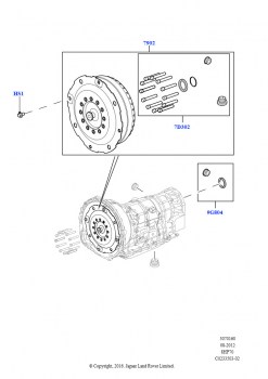 Гидротрансформатор (4.4L DOHC DITC V8 Diesel, 8-ступенч.авто.кор.пер.ZF 8HP70 4WD, Дизельный 3,0 V6, 8-ступенч.авто.кор.пер.ZF 8HP70 4WD, 3.0 V6 D Gen2 Twin Turbo, 8-ступенч.авто.к