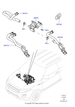 Шланги отопителя (2.0L 16V TIVCT T/C 240PS бензиновый, Сборочный завод Хэйлвуд, 2,0 л I4 DSL MID DOHC AJ200, Сборочный завод Хэйлвуд, 2.0L 16V TIVCT T/C Gen2, бензин, Сборочный зав