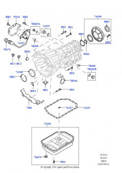 Внешние эл-ты коробки передач (M62 B44 4.4 V8 бензин, 5-ступенчат. автоматич. Steptronic)
