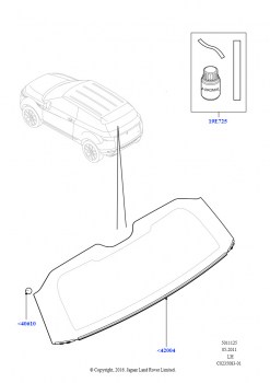 Стекло заднего окна (3 Door, Сборочный завод Хэйлвуд, 5-дверный, Сборочный завод Хэйлвуд)