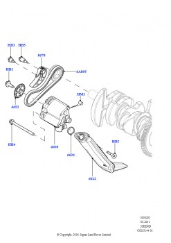 Масляный насос (2.0L 16V TIVCT T/C Gen2, бензин, Сборочный завод Хэйлвуд, 2.0L 16V TIVCT T/C 240PS бензиновый, Сборочный завод Хэйлвуд)