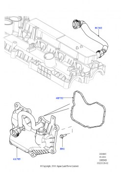 Сист.пониж.токс.выхл.-картер (2.0L 16V TIVCT T/C Gen2, бензин, Сборочный завод Хэйлвуд, 2.0L 16V TIVCT T/C 240PS бензиновый, Сборочный завод Хэйлвуд)