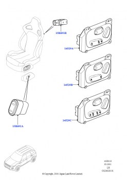 Переключатели (Сиденья, 5-дверный, Сборочный завод Хэйлвуд)