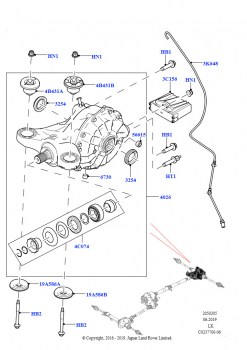 Задний мост (3.0 V6 D Gen2 Mono Turbo, Зад.мост с дифференц.с осью сател., 4.4L DOHC DITC V8 Diesel, Зад.мост с дифференц.с осью сател., 3.0L DOHC GDI SC V6 БЕНЗИНОВЫЙ, Зад.мост с 