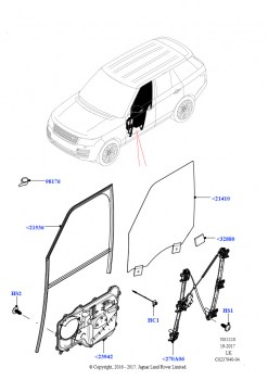 Стекло пер.двери и стеклоподъем.