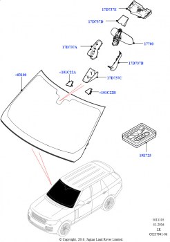 Лоб.стекло/внутр.зеркало задн.вида