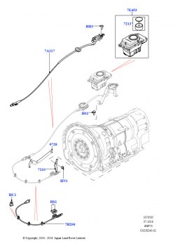 Перекл.пер.-Автомат.кор.пер. (Пол, Дизельный 3,0 V6, 8-ступенч.авто.кор.пер.ZF 8HP70 4WD, 3.0L DOHC GDI SC V6 БЕНЗИНОВЫЙ, 8-ступенч.авто.кор.пер.ZF 8HP70 4WD)