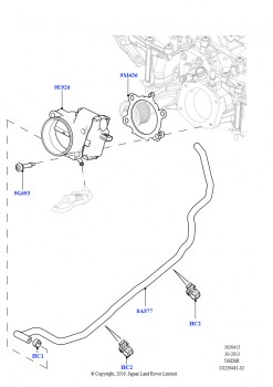 Корпус дроссельной заслонки (5,0 л OHC SGDI SC V8 бензин - AJ133, 5.0 бензиновый AJ133 DOHC CDA, 5.0L P AJ133 DOHC CDA S/C Enhanced)
