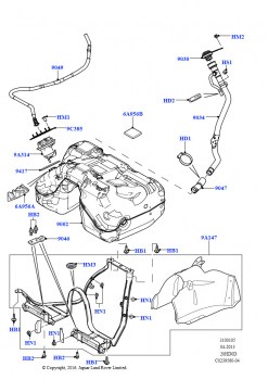 Топл. бак и сопутствующие эле. (2.0L 16V TIVCT T/C 240PS бензиновый)