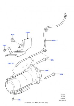 Стартер (4.4L DOHC DITC V8 Diesel)