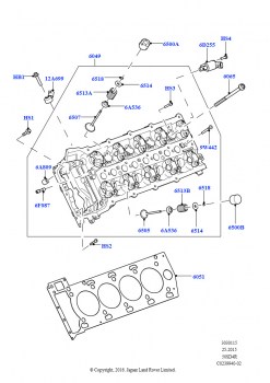 Головка цилиндров (5,0 л OHC SGDI NA V8 бензин - AJ133)