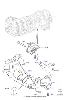 Опора коробки передач (5,0 л OHC SGDI NA V8 бензин - AJ133, 3.0L DOHC GDI SC V6 БЕНЗИНОВЫЙ)