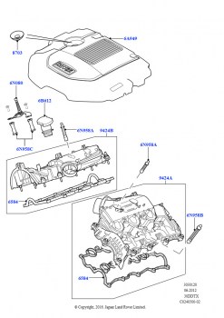 Впускной коллектор (Сборка на заводе в г. Солихалл, Дизельный 3,0 V6)