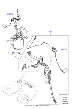 Топливный насос и датчик (4.4L DOHC DITC V8 Diesel)