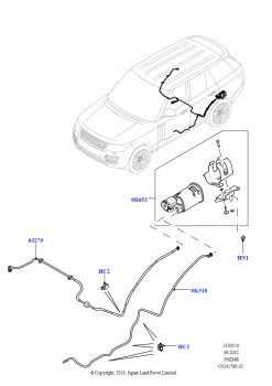 Топливные магистрали (Задний, 5,0 л OHC SGDI NA V8 бензин - AJ133, (-)