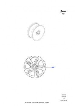 Колеса (Эмблема Sports - красная)