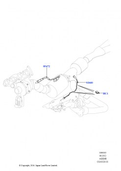 Система выпуска (Датчики системы выпуска, 4.4L DOHC DITC V8 Diesel, Токсичность выхлопа Euro 4, 4.4L DOHC DITC V8 Diesel, Стандарт токсичн.выхл.Proconve L6)