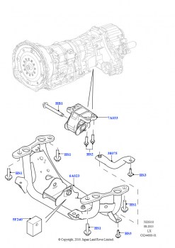 Опора коробки передач (3.0L DOHC GDI SC V6 БЕНЗИНОВЫЙ)